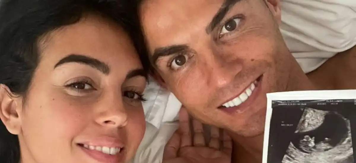 Cristiano Ronaldo i jego partnera Georginą Rodríguez 